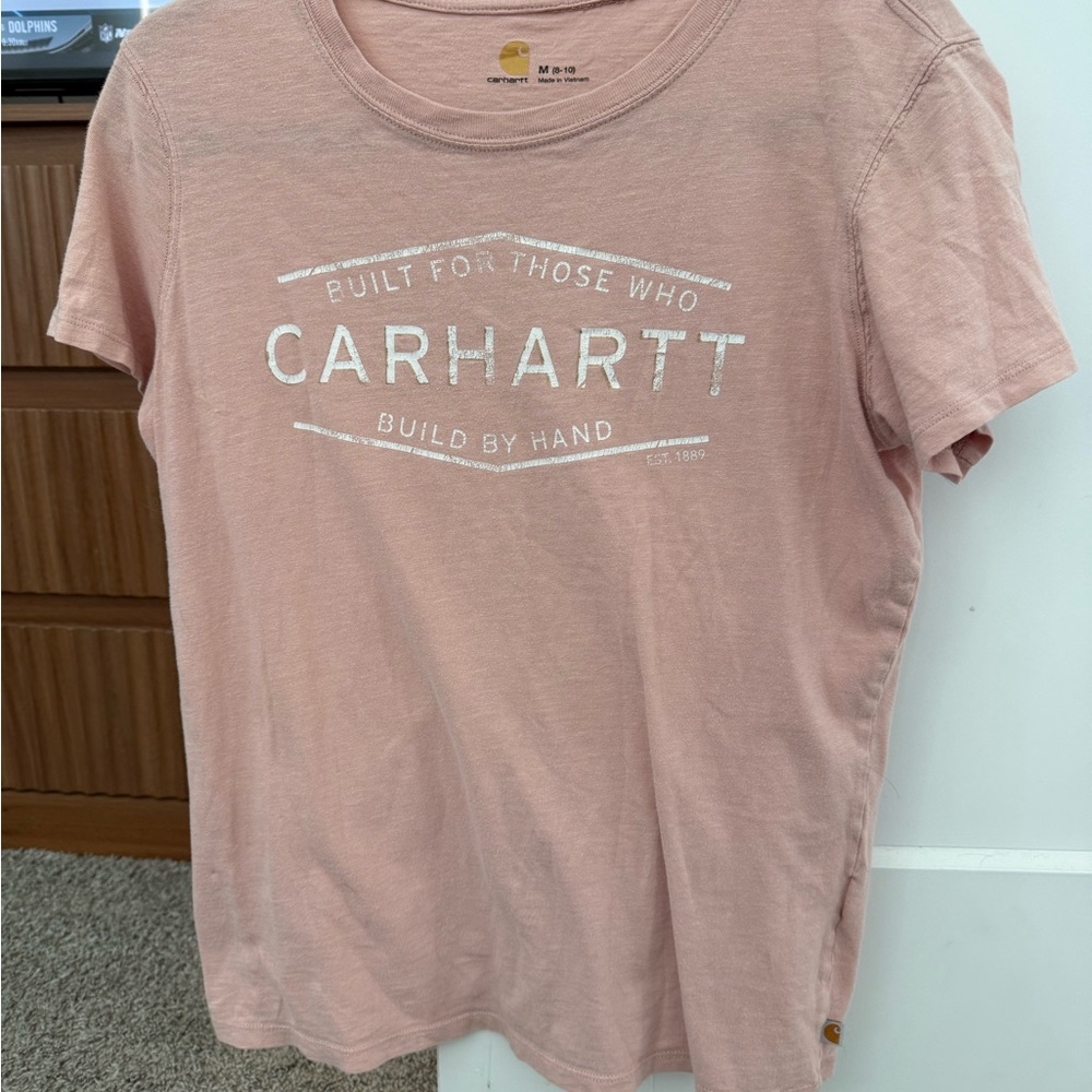 Carhartt Light Pink Tee with Logo